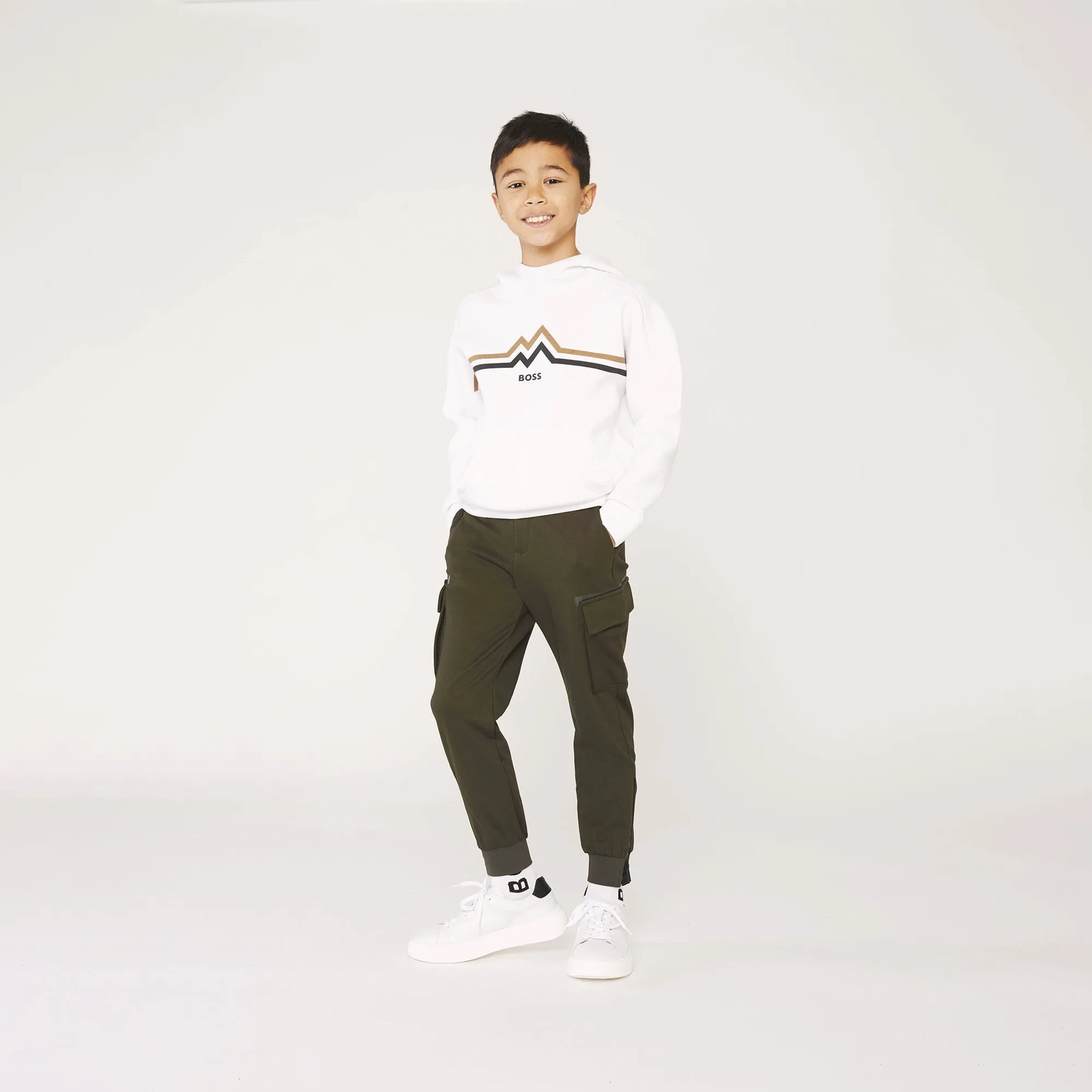 BOSS Hooded Sweatshirt - White