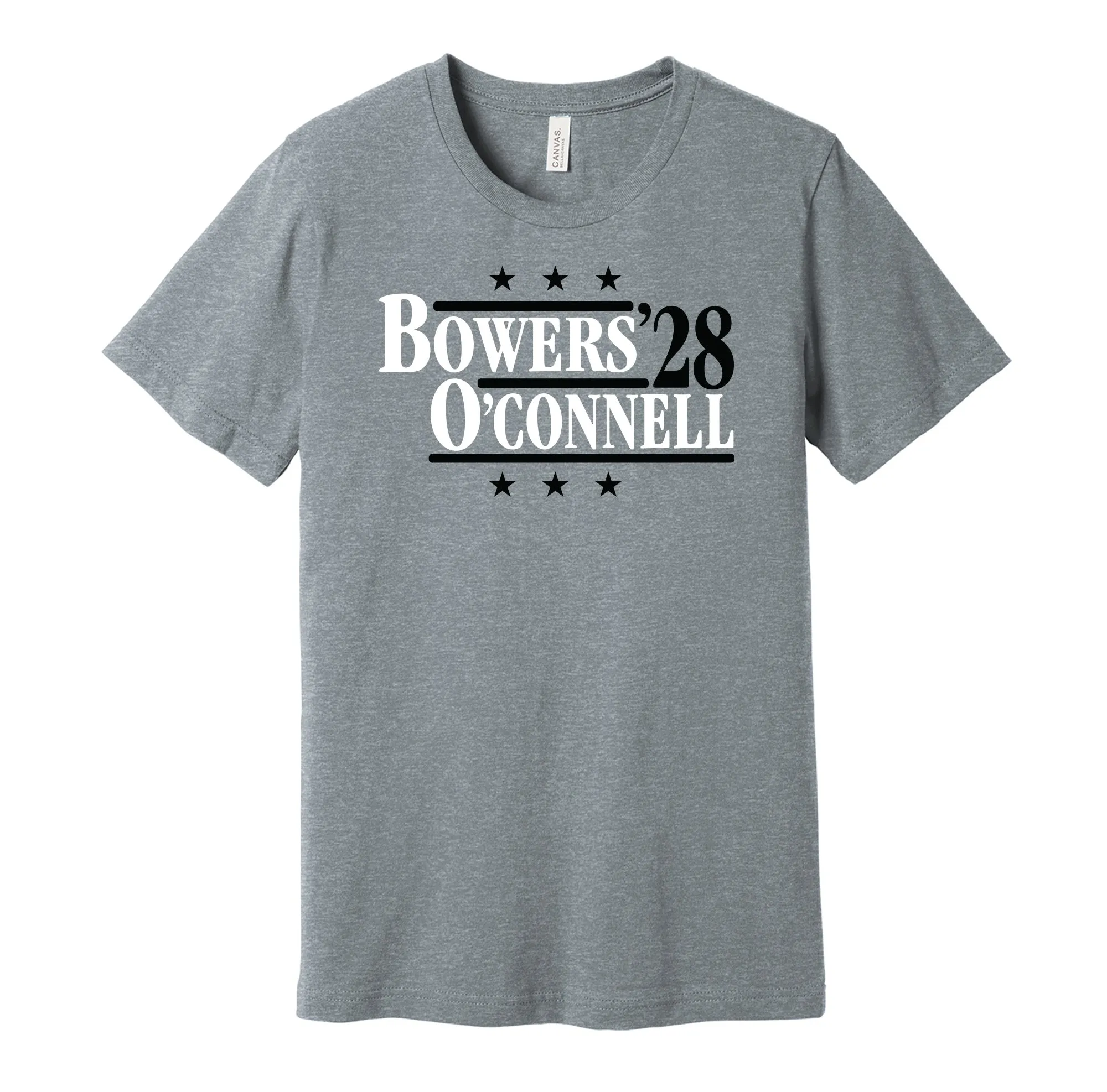 Bowers & O'Connell '28 - Las Vegas Football Legends Political Campaign Parody T-Shirt - Hyper Than Hype Shirts