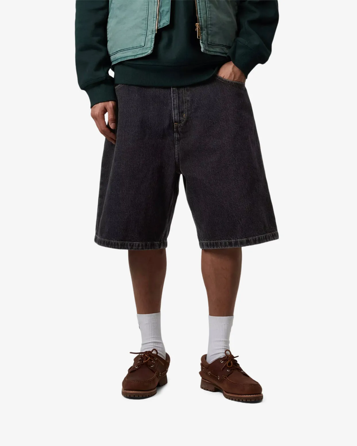 BRANDON SHORT - BLACK STONE WASHED