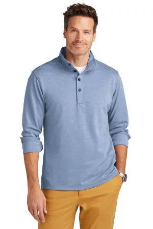 Brooks Brothers Mid-Layer Stretch 1/2-Button BB18202 Aegean Blue Heather