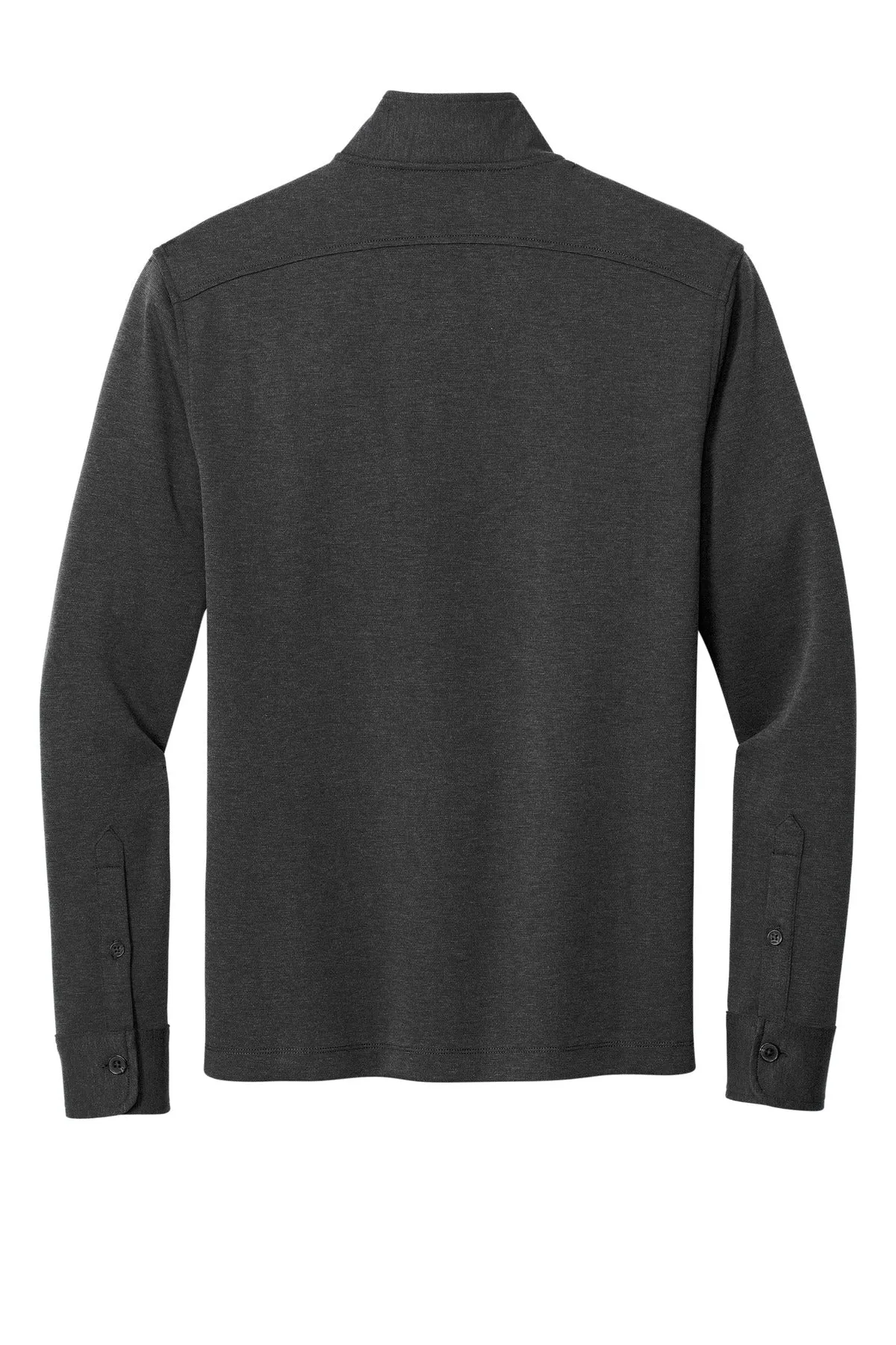 Brooks Brothers Mid-Layer Stretch 1/2-Button BB18202 Windsor Grey Heather