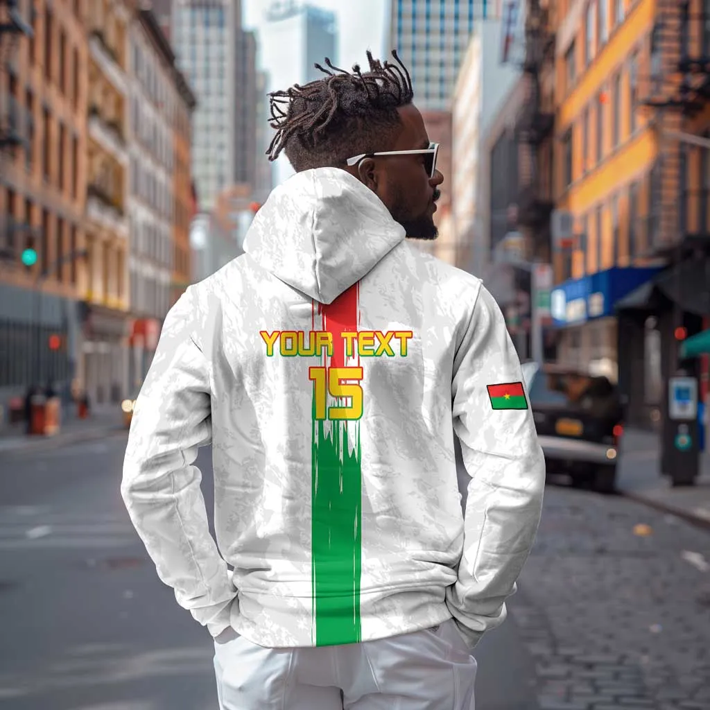 Burkina Faso Football Custom Zip Hoodie Go Champions LT15