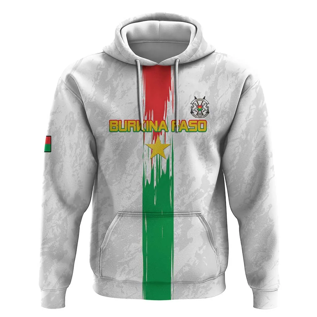 Burkina Faso Football Custom Zip Hoodie Go Champions LT15