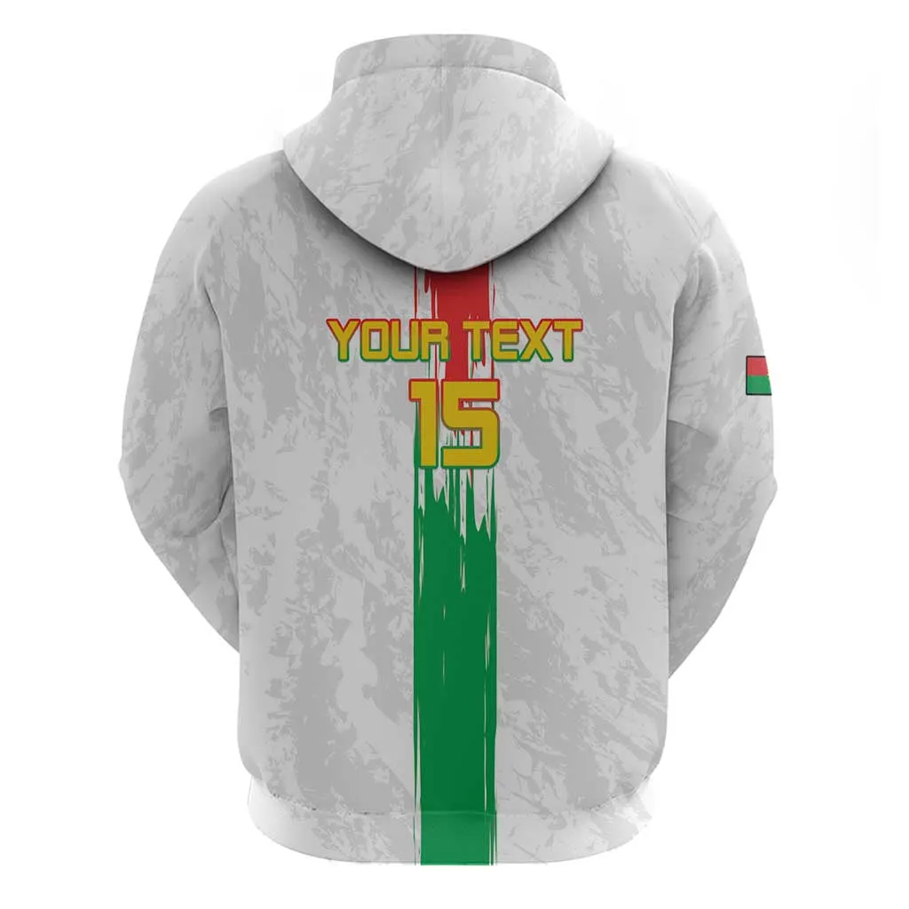 Burkina Faso Football Custom Zip Hoodie Go Champions LT15