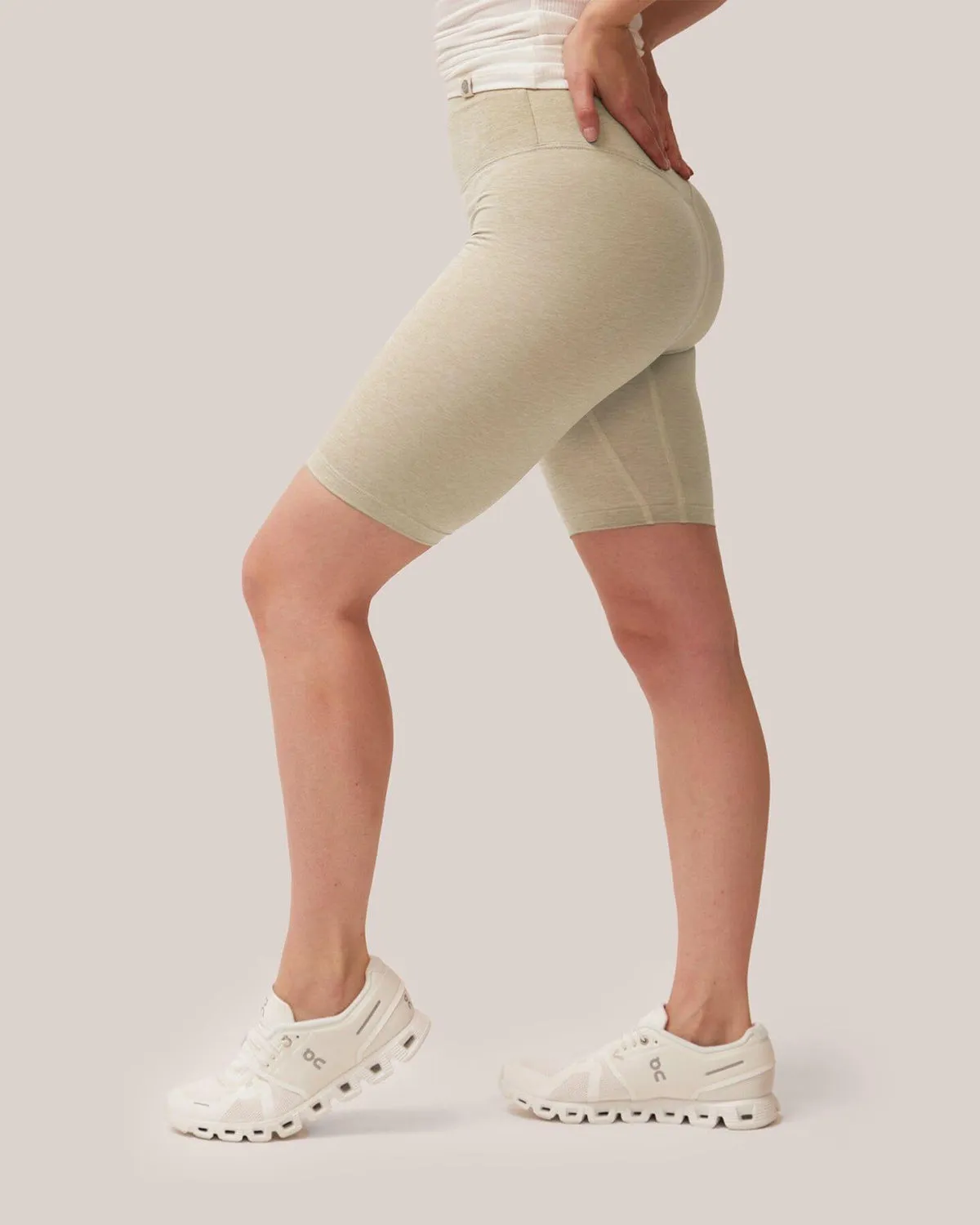 Buttery Soft High-Rise BFF Shorts Rose Buddha - Celery