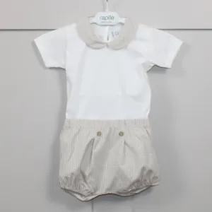 Camel Gingham Bodysuit and shorts