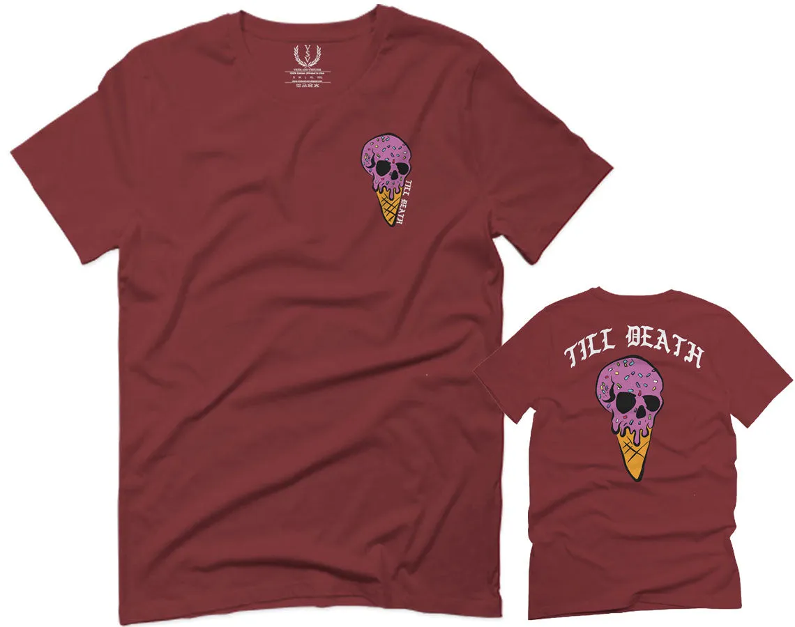 Candy Ice Cream Skull Summer Cool Graphic Till Death Obei Society For men T Shirt