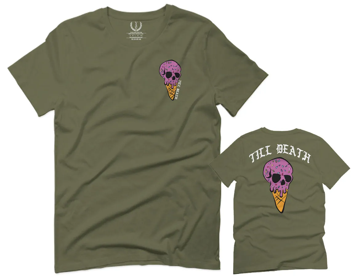 Candy Ice Cream Skull Summer Cool Graphic Till Death Obei Society For men T Shirt