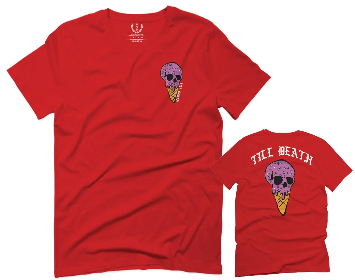Candy Ice Cream Skull Summer Cool Graphic Till Death Obei Society For men T Shirt