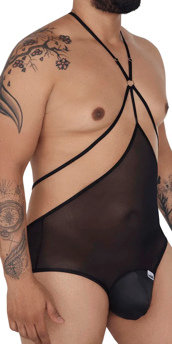 Candyman 99662x Tulle Bodysuit Black