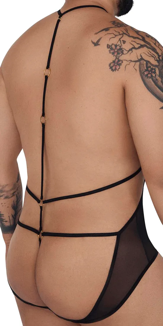 Candyman 99662x Tulle Bodysuit Black