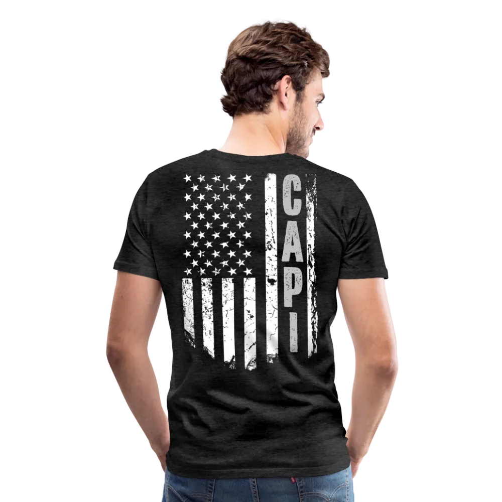 Capi American Flag Men's Premium T-Shirt