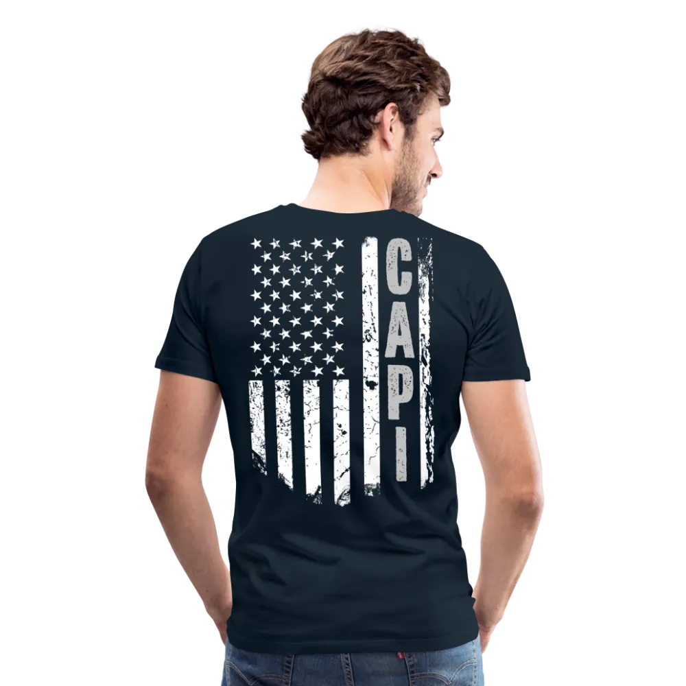 Capi American Flag Men's Premium T-Shirt