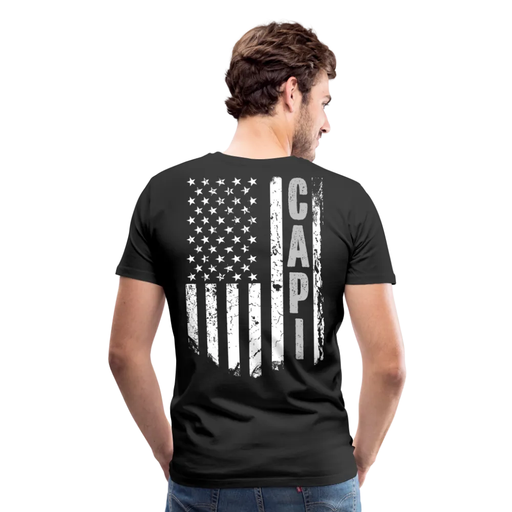 Capi American Flag Men's Premium T-Shirt