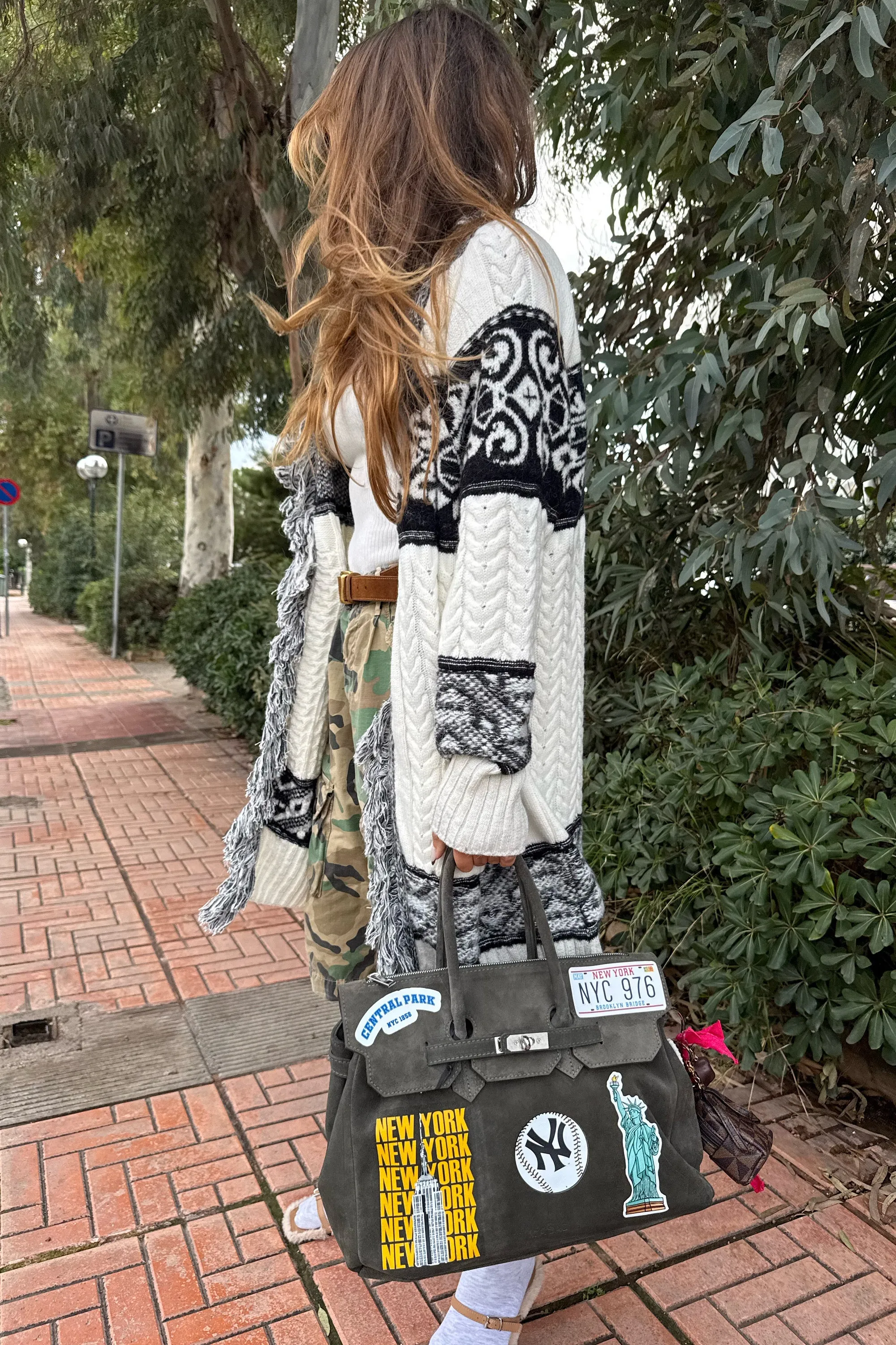 CARDIGAN RAGLAN CON TRECCIA JACQ
