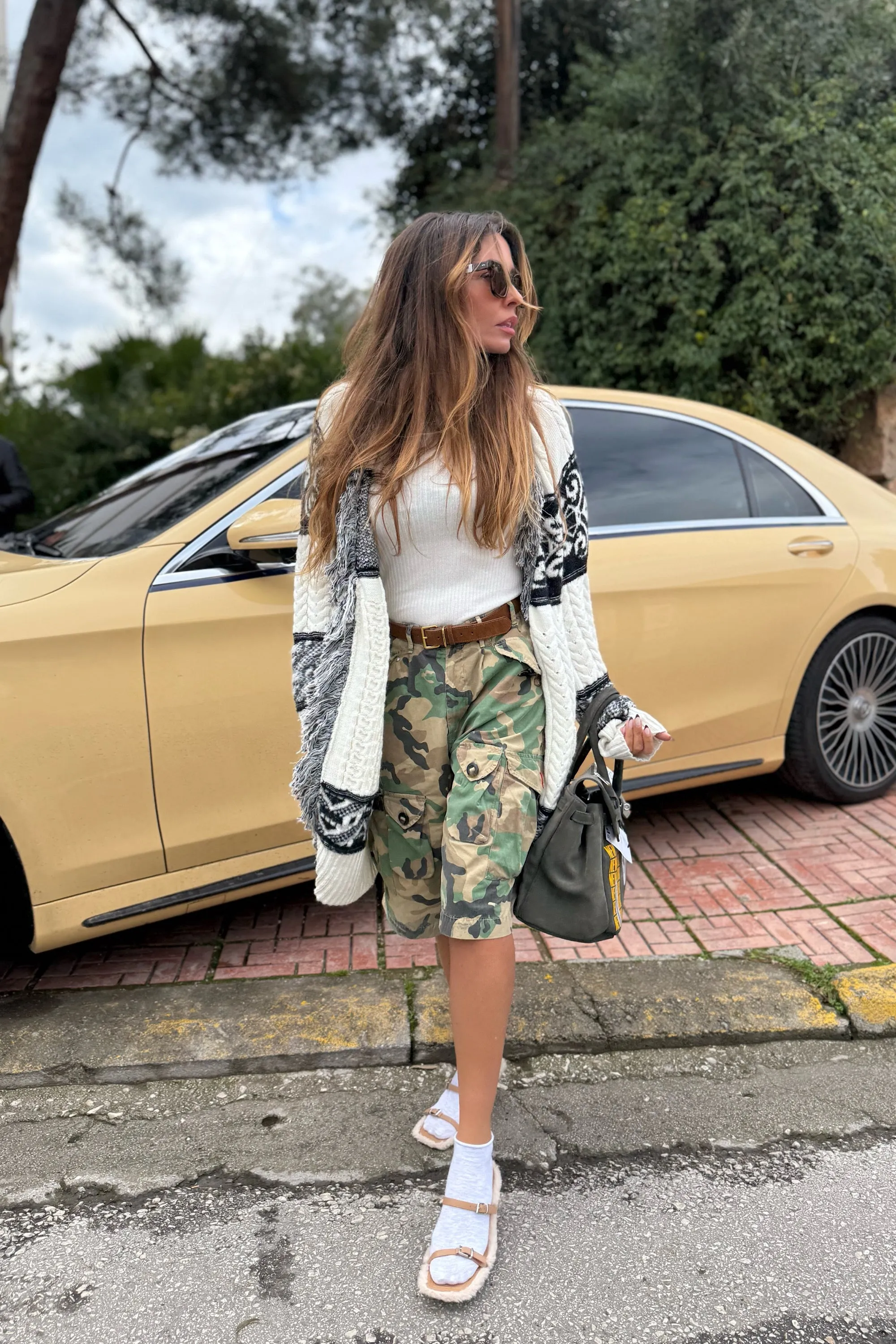 CARDIGAN RAGLAN CON TRECCIA JACQ