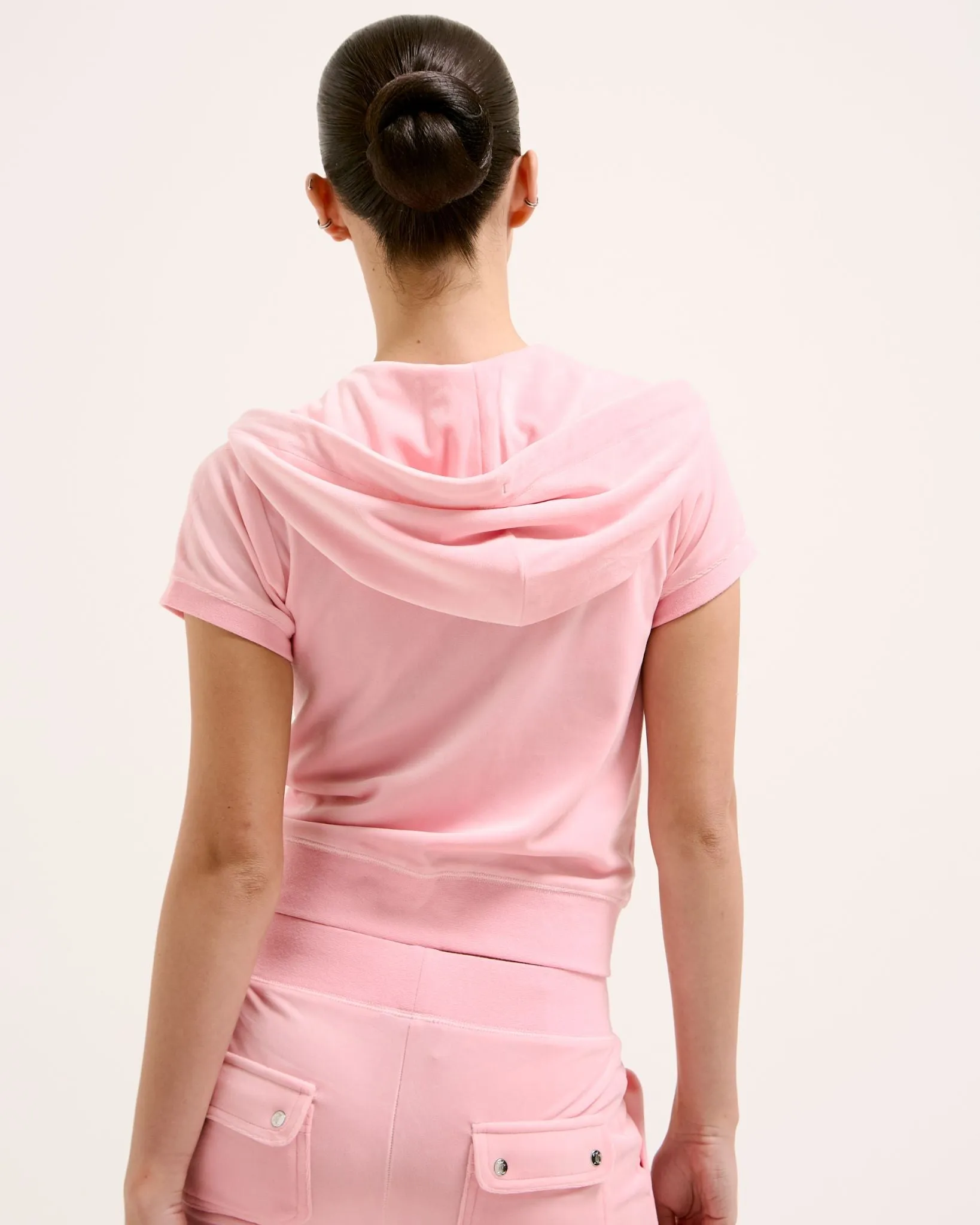Chadwick short sleeve hoodie Juicy Pink