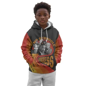 Civil Rights Leaders African American Kid Hoodie No Struggle No Progress DT03