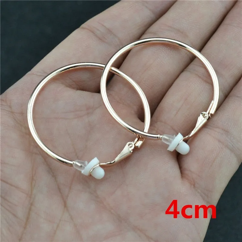 Classic Round Clip-On Hoop Earrings