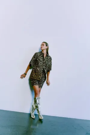 CMGABBY - SHORTS IN LEOPARD