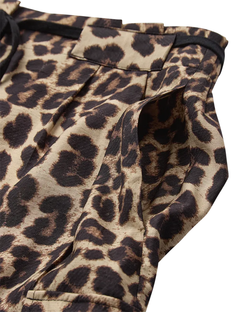 CMGABBY - SHORTS IN LEOPARD