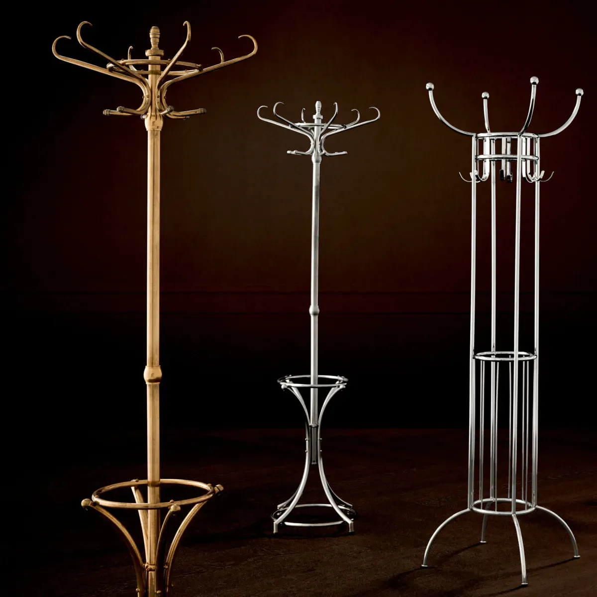 Coatrack Kent - Antique Brass Finish