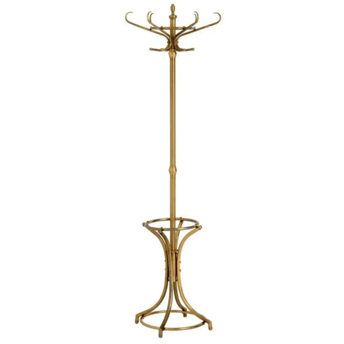 Coatrack Kent - Antique Brass Finish