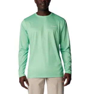 Columbia Men's Terminal Tackle PFG Fish Flag Long Sleeve, Ocean Mint/Ocean Blue Offshore Slam, Large