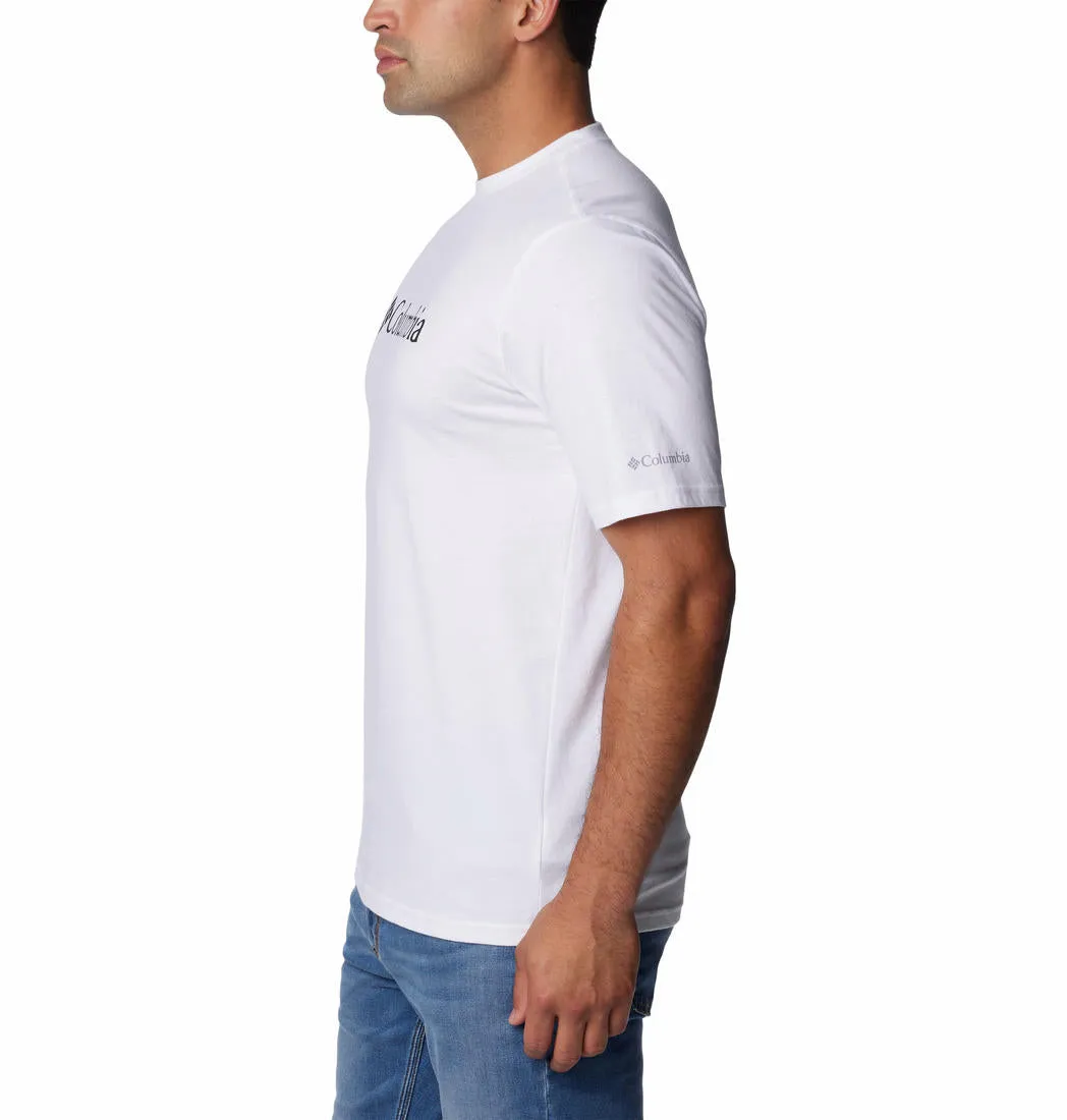 Columbia Mens White CSC Basic Logo Short Sleeve Tshirt