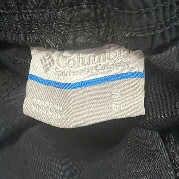 COLUMBIA Women's Shorts Elastic Waist Black S B48-22