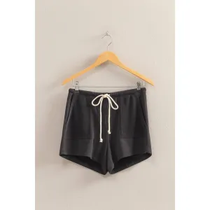 Comfy Mid-Waist Drawstring Shorts