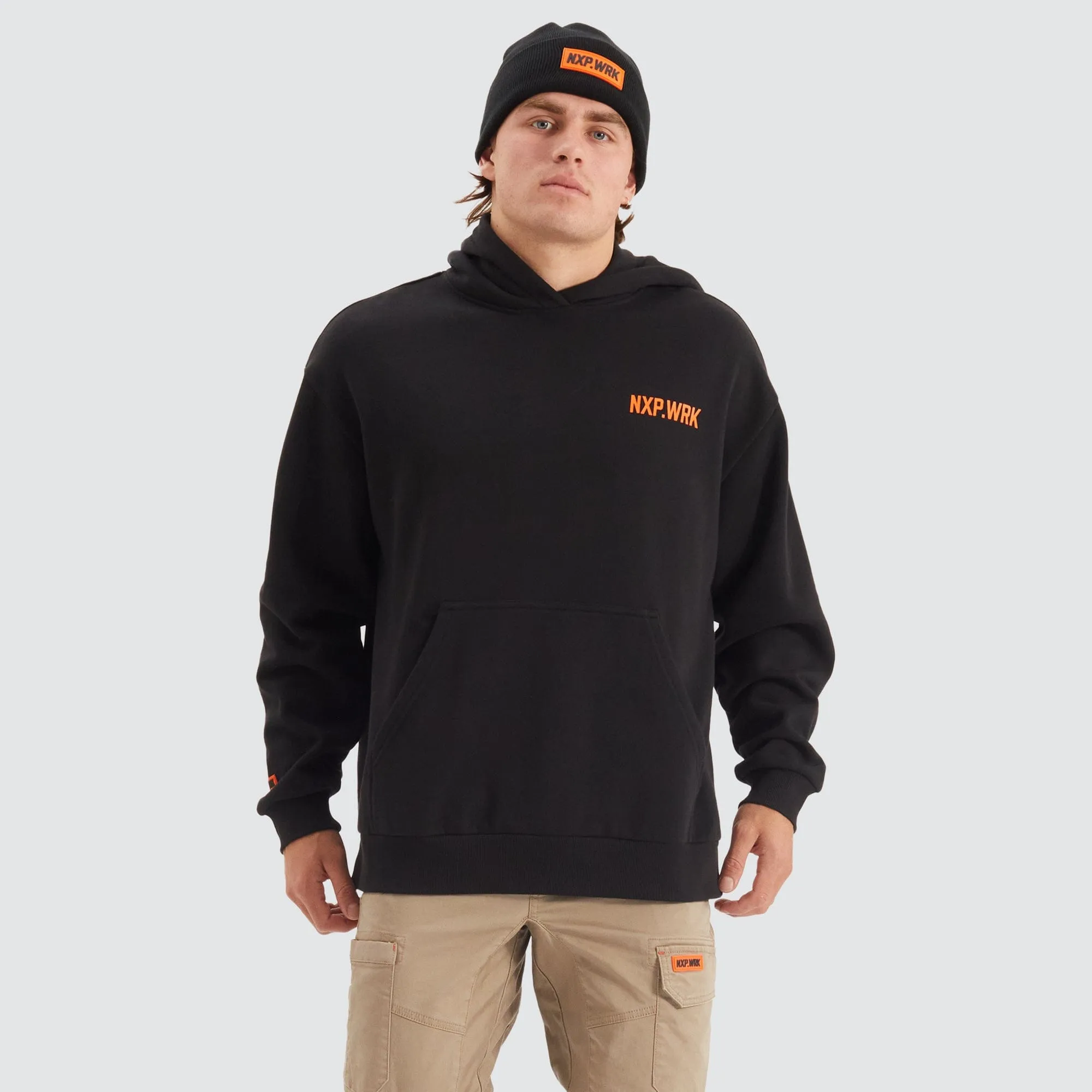 Concept Relaxed Fit Hoodie Solid Black