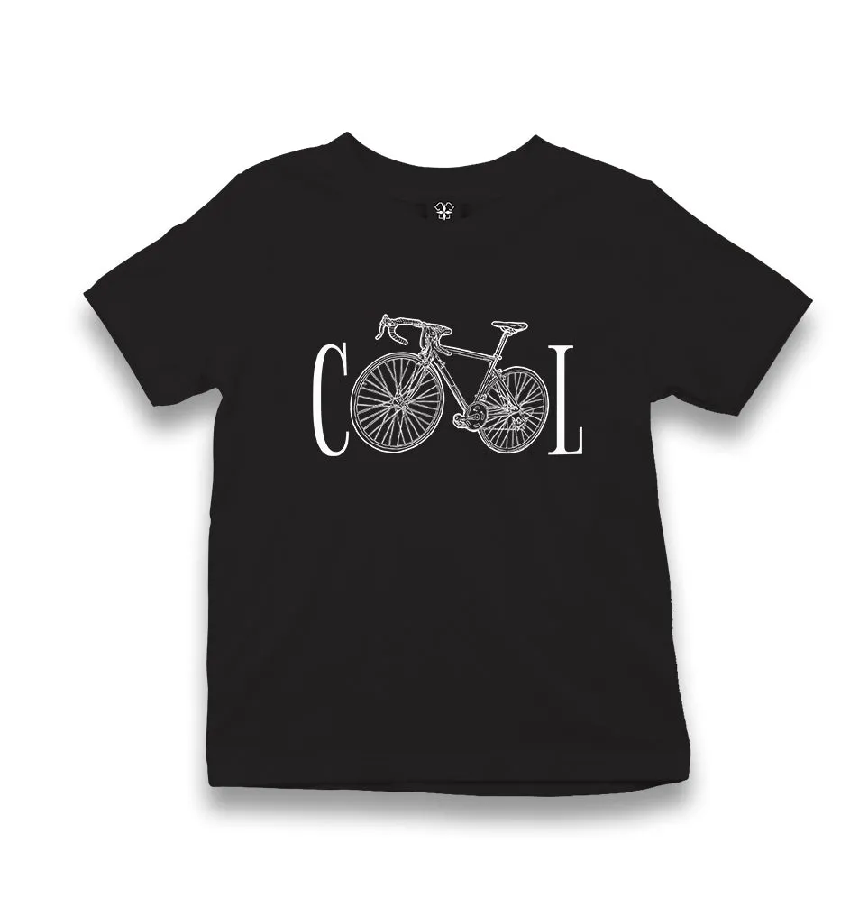 Cool Bicycle Kid's Black T-shirt