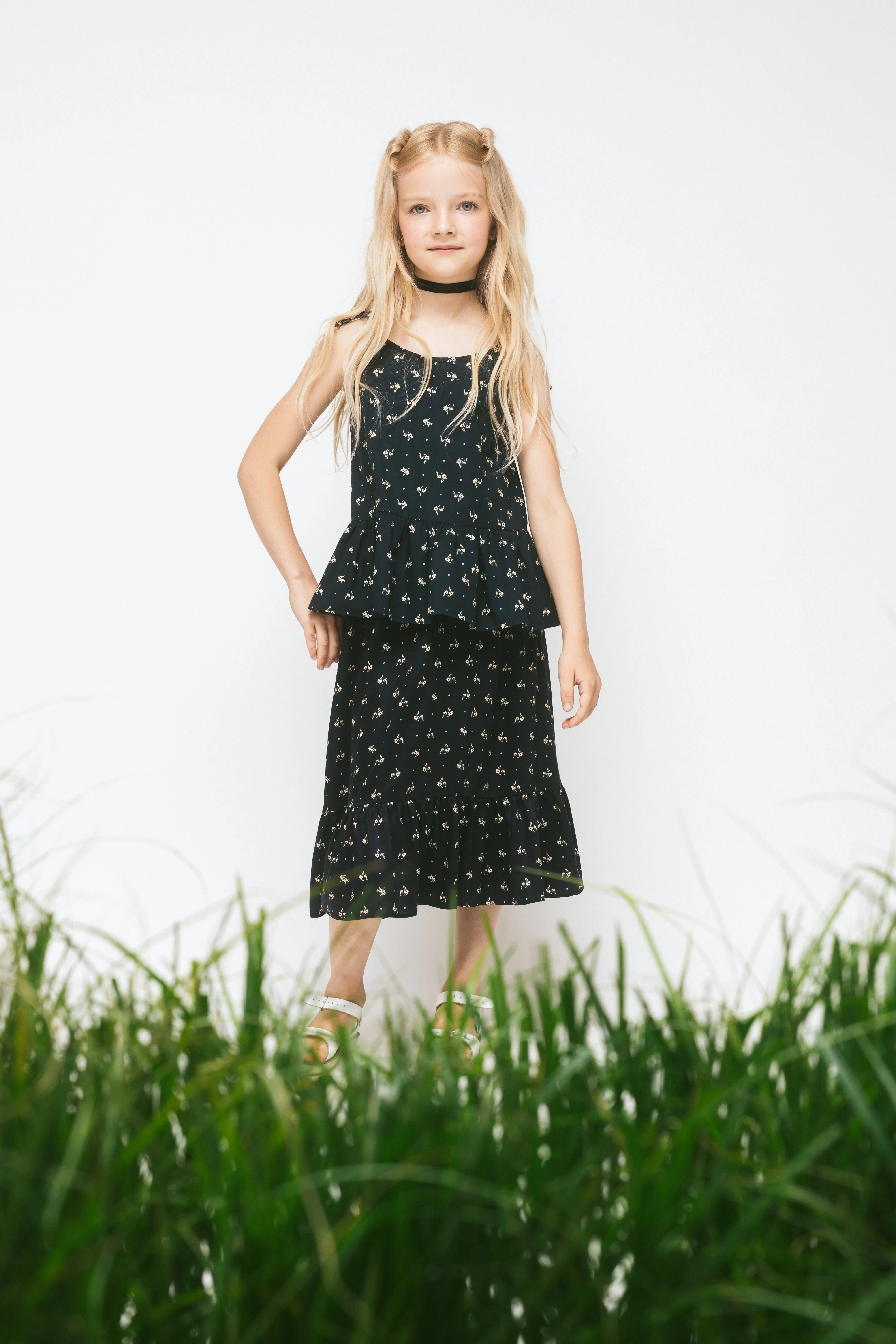 Cotton Strap Top Pearl, Black