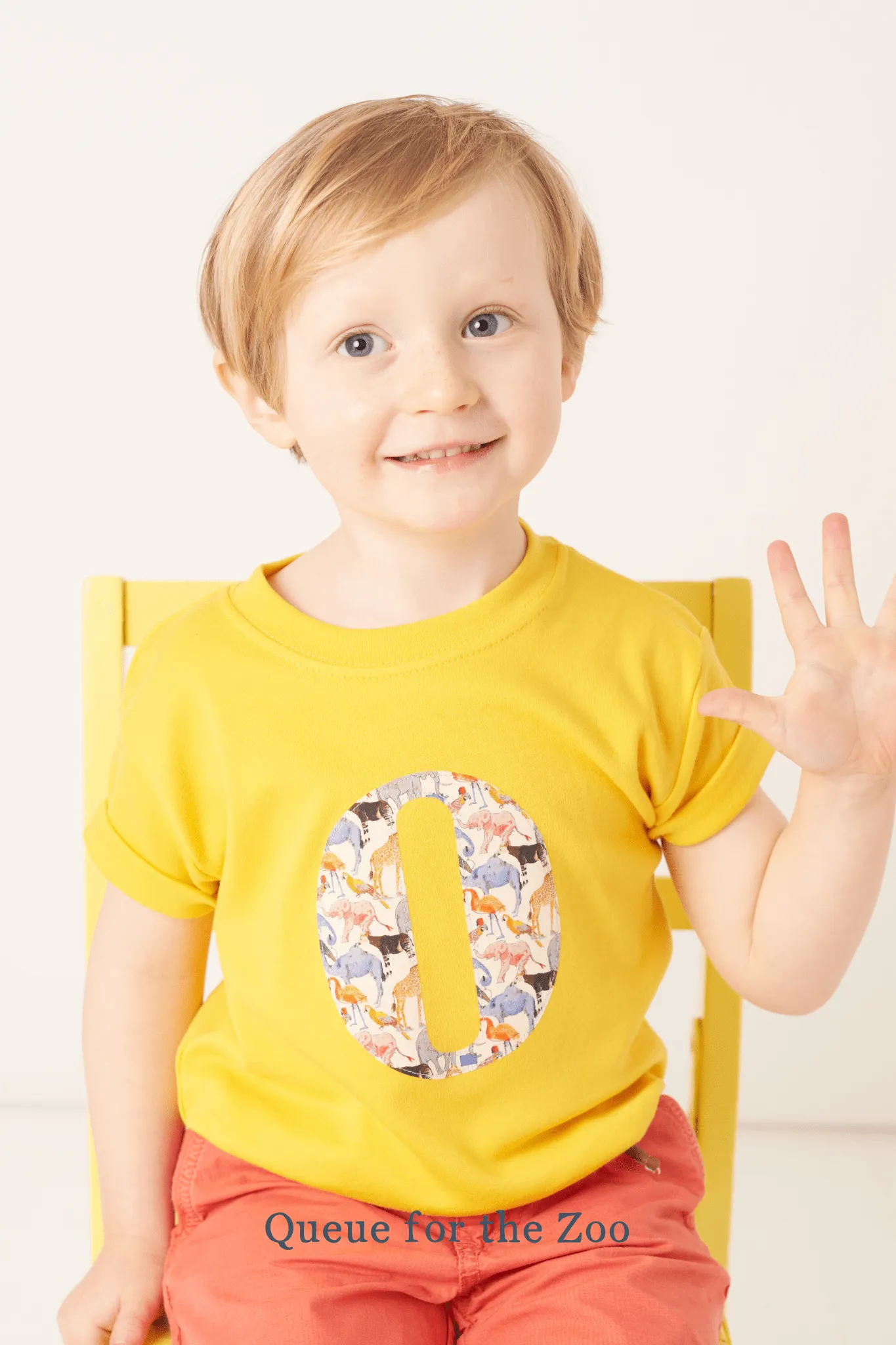 Create Your Own Personalised or Age Yellow Liberty Print T-Shirt