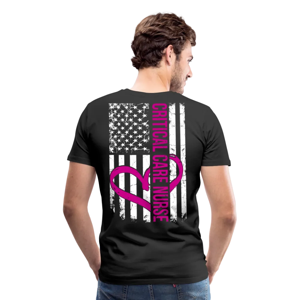 Critical Care Nurse Men's Premium T-Shirt (CK1837) 