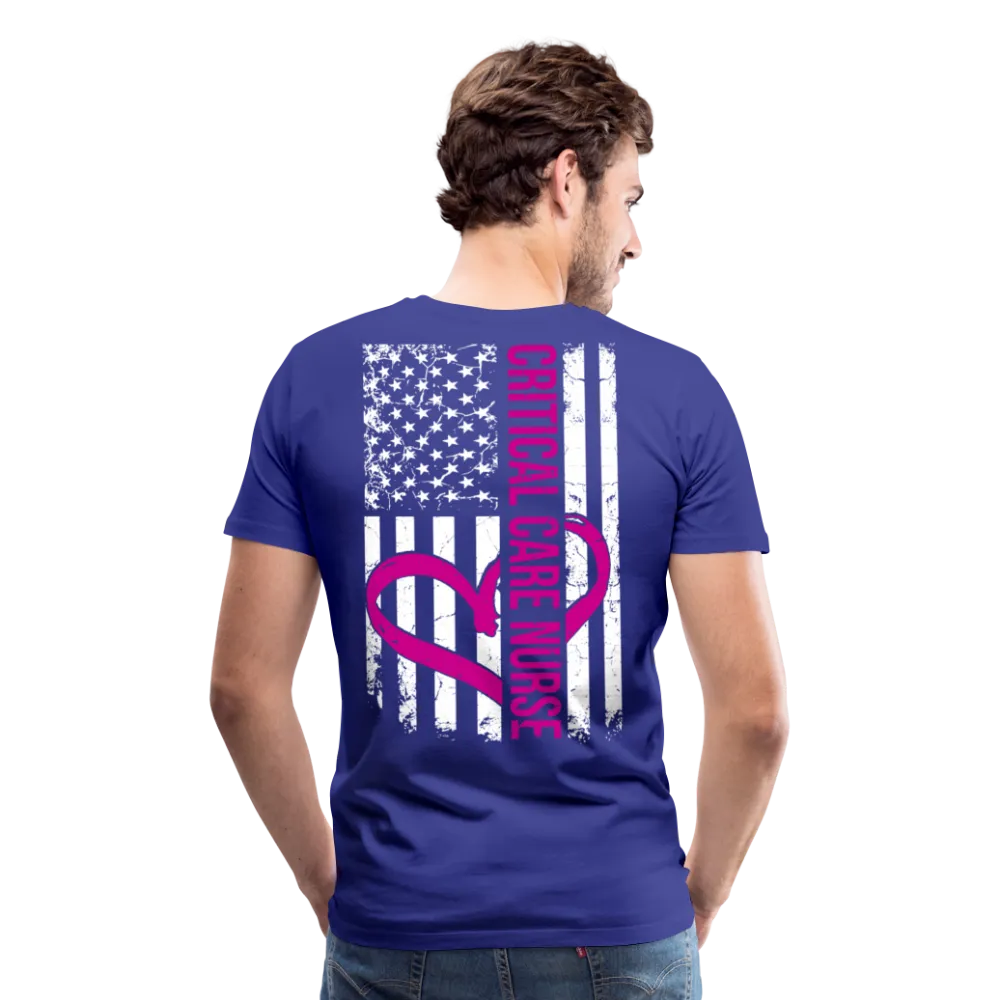 Critical Care Nurse Men's Premium T-Shirt (CK1837) 