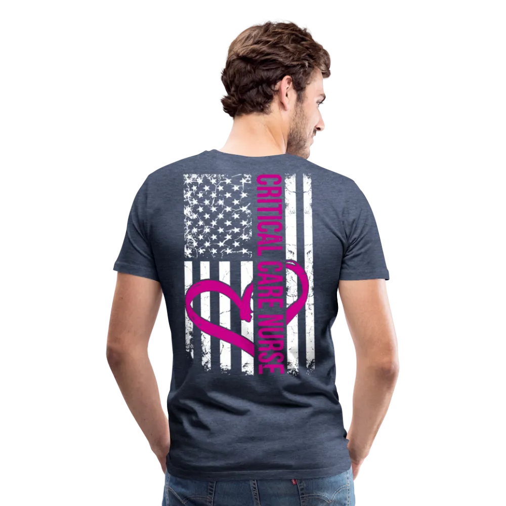 Critical Care Nurse Men's Premium T-Shirt (CK1837) 
