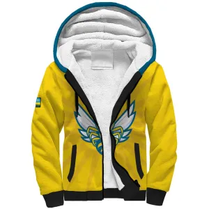 Custom Afro Rwanda Football Sherpa Hoodie Go Wasps LT15