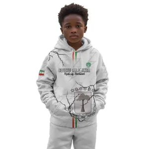 Custom Equatorial Guinea Football Kid Hoodie Go Champions - White Version LT15