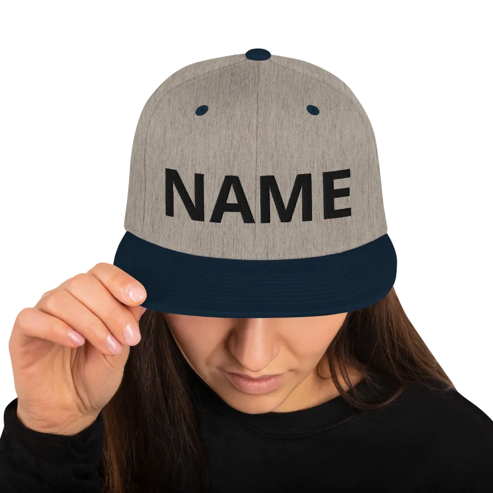 Custom Name Snapback Hat