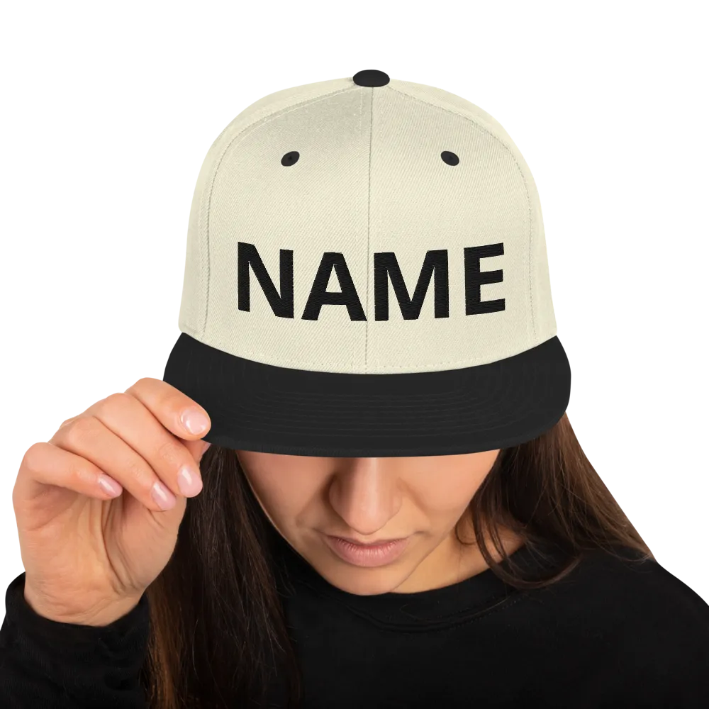 Custom Name Snapback Hat