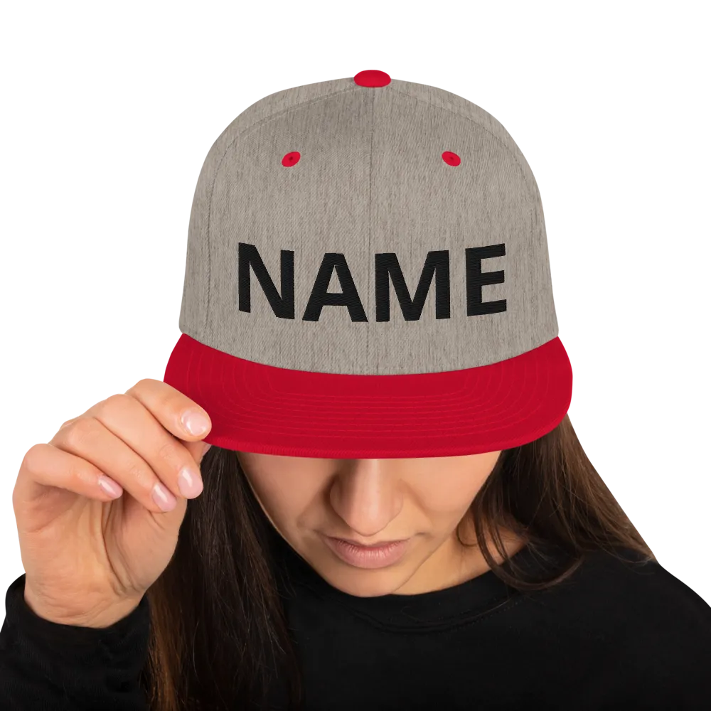 Custom Name Snapback Hat
