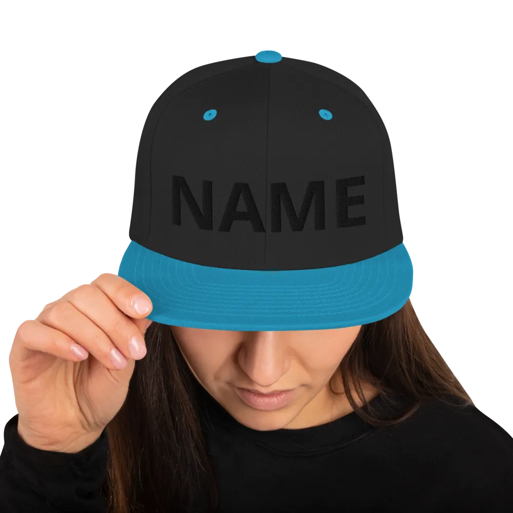 Custom Name Snapback Hat