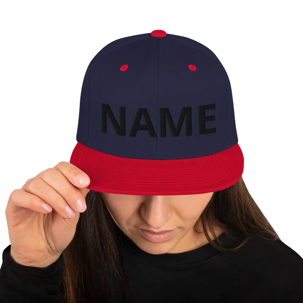 Custom Name Snapback Hat