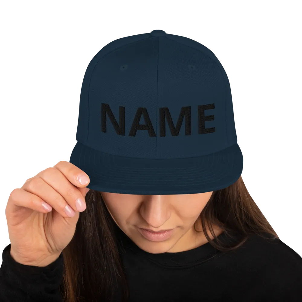 Custom Name Snapback Hat