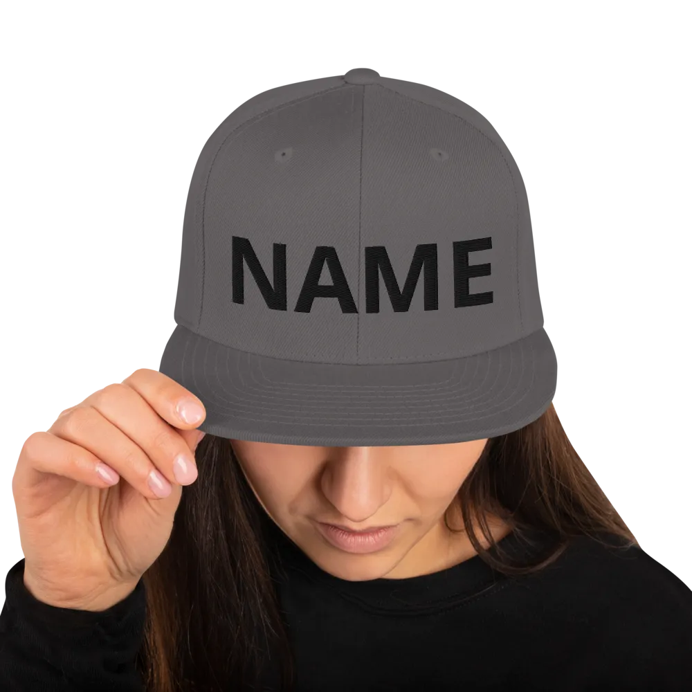 Custom Name Snapback Hat