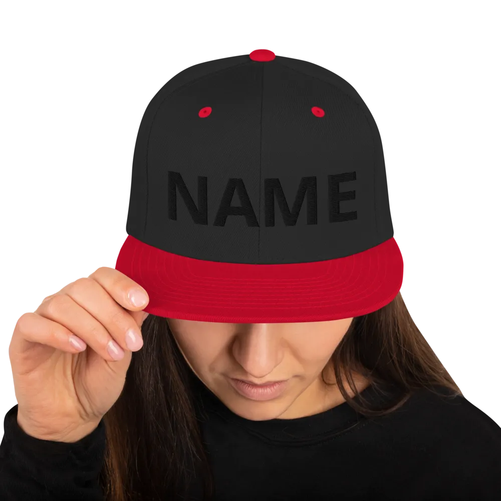 Custom Name Snapback Hat