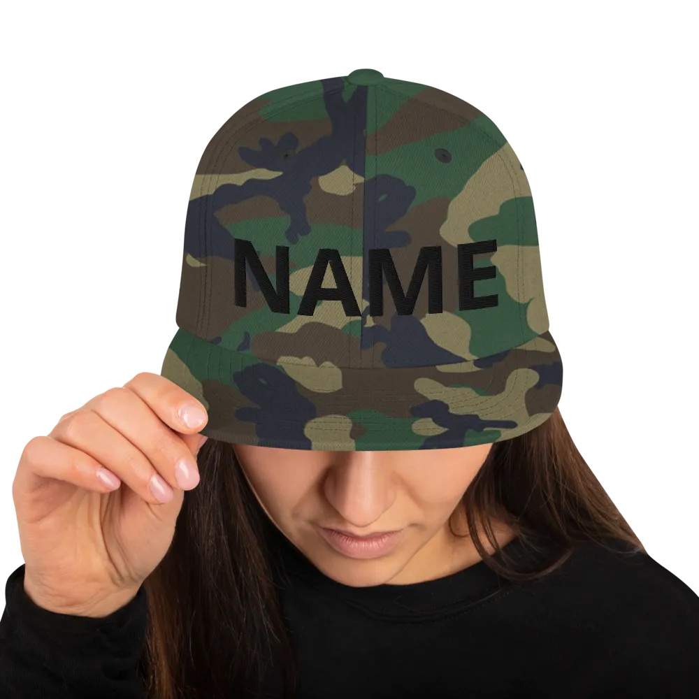 Custom Name Snapback Hat