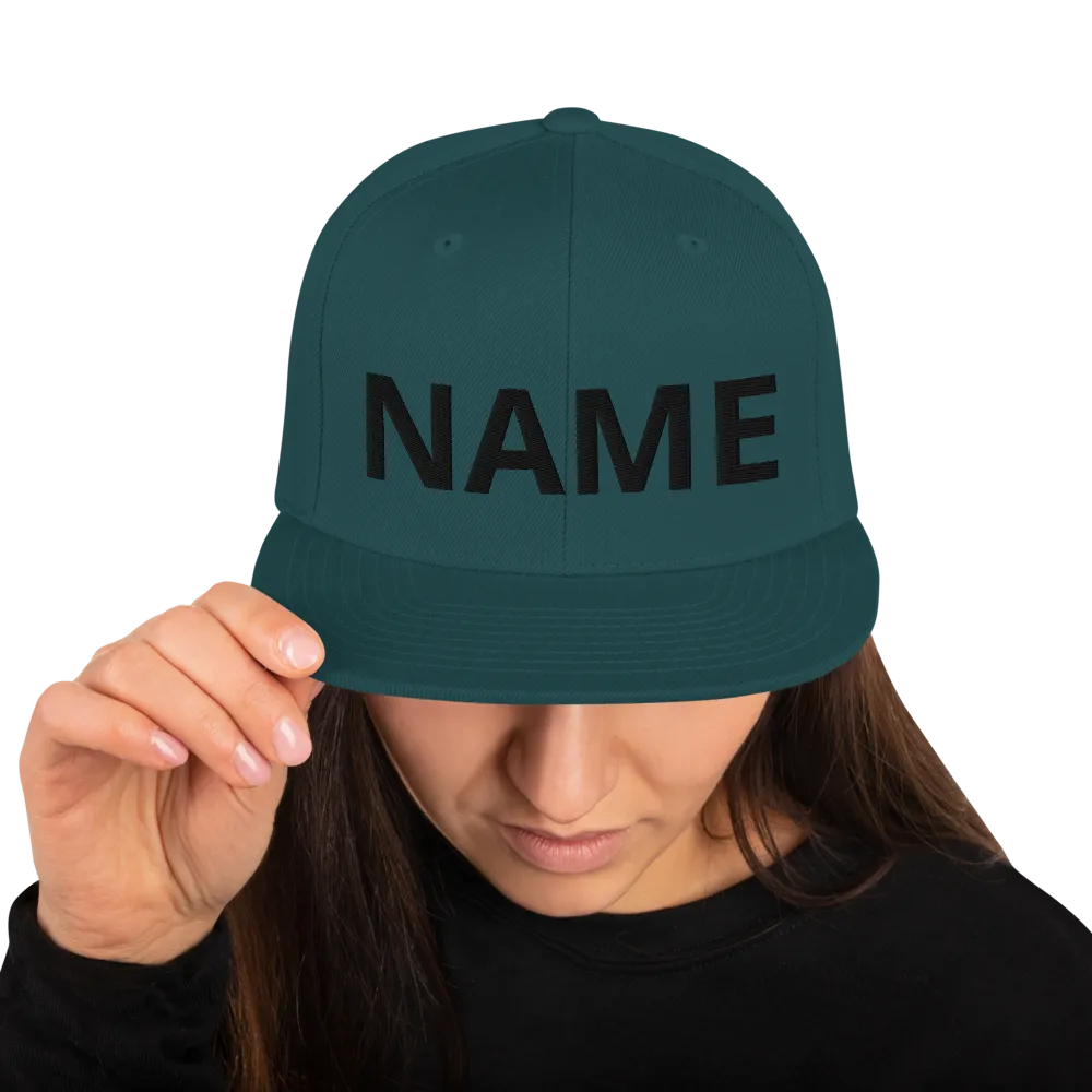 Custom Name Snapback Hat